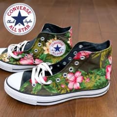 CONVERSE ALL STAR ハイカット 花柄 スニーカー　タグ付き箱無しのサムネイル