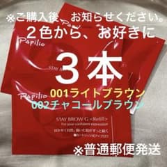 新品〈リフィル〉×3本〈◾️ライト◇チャコールから〉パピリオ ステイ