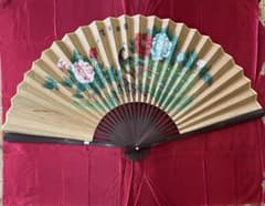 【アンティーク】中国製造 飾り扇子 孔雀 花 鳥 縁起物 古道具 骨董品 飾り物 アンティーク】中国製造 飾り扇子 孔雀 花 鳥 縁起物 古道具 古民具