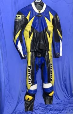 RSタイチ レーシングスーツ 革ツナギ LLサイズ MFJ公認 ブルー 