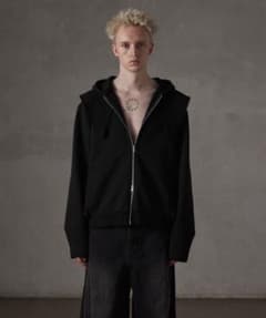 Grancy 24SS ヘビーウェイト レイヤーデザイン フルジップフーディ 