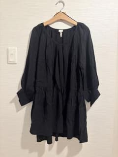 H&M チュニック ブラック XS ショート ミドル ワンピースのサムネイル