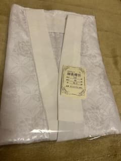 白い花柄長襦袢 Lのサムネイル