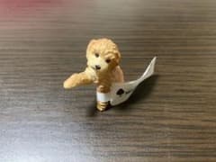 ミニチュア 犬のフィギュア 茶色　トイプードルのサムネイル