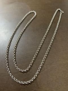 プラチナ　丸アズキチェーンネックレス 60cmのサムネイル