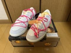 NIKE オフホワイト  ダンク　ピンクのサムネイル