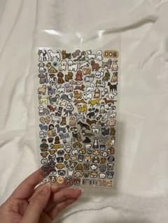 犬のイラスト ホログラムシール　シール帳　シール交換のサムネイル