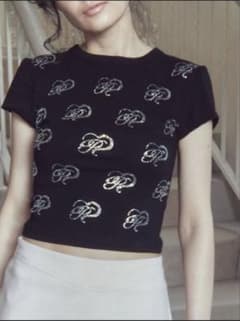 pellicule motif replay tops ブラックのサムネイル