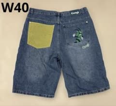 Coogi ショートデニム 刺繍 W40 バギーショーツ Y2K - メルカリ