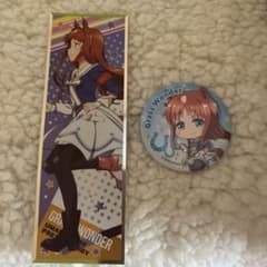 ウマ娘 プリティーダービー グッズセット ステッカー 缶バッジ　グラスワンダーのサムネイル