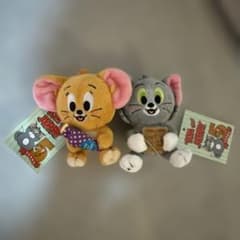 TOM and JERRY 85주년 봉제인형 마스코트 2종 세트