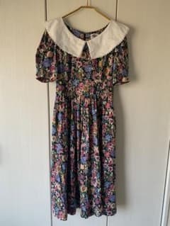 ※ ももken-同梱⭕️様専用※ヴィンテージ　花柄　ロングワンピースのサムネイル