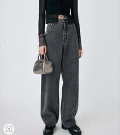 moussy　DROP WAIST ストレートデニム　ワイドのサムネイル