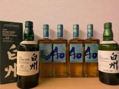 ウイスキー6本】サントリー白州12年箱付・白州NV・碧Ao 飲み比べセット