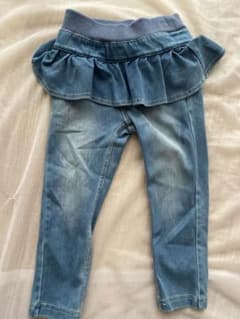 ゆきんこ様専用※ブランシェス　フリルデニムレギンス　100のサムネイル
