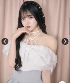 【限定お値下げ】ミシェルマカロン オフショルリボンフレアニットトップス XS ミシェルマカロン あざとオフショルリボンニット ブラック Free - メルカリ