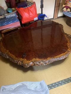 花梨コブ　高級座卓のサムネイル