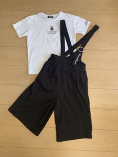 キッズ用　Tシャツ&サロペットのセット　140のサムネイル