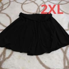 SHEIN CURVE フレアスカート ブラック 2XLのサムネイル