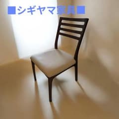 美品】シギヤマ家具工業 木製 ラダーバック ホワイトレザー調 A - メルカリ