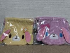 シュガーバニーズ ももうさ はなうさ ふわふわ巾着 2点セット サンリオ ガチャ