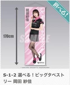 岡田紗佳 S賞 ビッグタペストリー オンラインくじ KADOKAWA m79352719142_1.jpg?1742685146