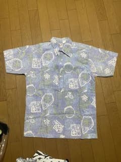 Go Barefoot アロハシャツ M 青系のサムネイル