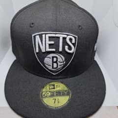 Brooklyn Nets 59FIFTY キャップ 7 3/8 ブラックのサムネイル