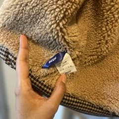 BEEP 千鳥格子 ボアジャケット Lのサムネイル