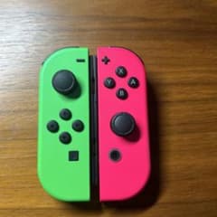 Nintendo Switch Joy-Con ネオングリーン/ネオンピンク ①のサムネイル