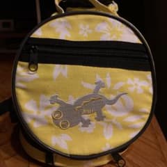 イエロー 花柄 ゲッコー刺繍 リュックのサムネイル