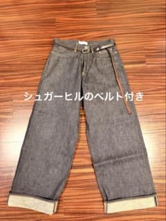 SUGARHILL モダンデニム ワイド 34 ベルト付きのサムネイル