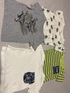 キッズ Tシャツ 4枚セット 80cm 90cm 男の子　まとめ売りのサムネイル