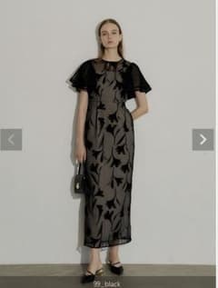 LE'RURE Circurar sleeve flower dress - メルカリ