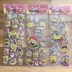 スポンジ・ボブ ステッカーセット 3枚セットのサムネイル