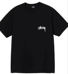 Stussy ブラック Tシャツ ロゴ入りのサムネイル