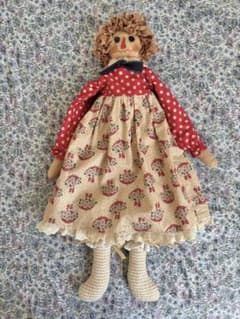 カントリードール ラグドール 手作り人形 ハンドメイド 布人形 壁掛け