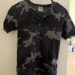 AVIREX U.S.A. カモフラ柄 ヘンリーネック Tシャツ Sのサムネイル