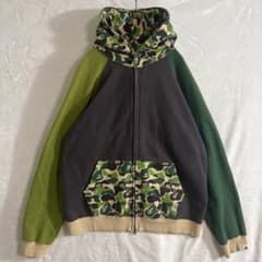 A BATHING APE ベイビーマイロカモ 迷彩 カモ柄 ジップパーカー - メルカリ