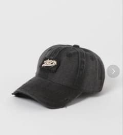 ジーナシス　ロゴウォッシュドキャップ ブラックのサムネイル