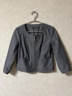 ROPE グレー ノーカラージャケットのサムネイル
