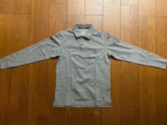 BURTLE 長袖ポロシャツ M グレーのサムネイル