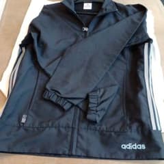 adidas ウィンドブレーカー ジャケット ネイビー Y2K 万国旗タグ S