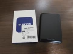 【未使用】ELECOM コンパクトモバイルバッテリー ブラックのサムネイル