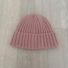 H&M リブニット帽 ピンクのサムネイル