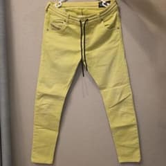 【DIESEL】レディース ジョグジーンズ イエロー ストレッチ　サイズ23のサムネイル