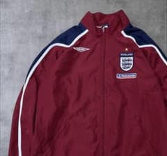 UMBRO アンブロ イングランド代表 ナイロンジャケットXL柴田ひかりさん着用 希少】UMBRO サッカー イングランド代表 トラックジャケット 柴田