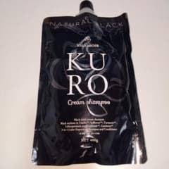 KURO Cream shampoo 400g ブラック 未開封】KURO Cream shampoo 400g ナチュラルブラック - メルカリ