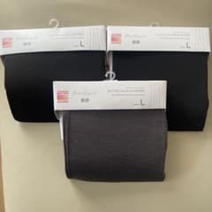ユニクロ　マメクロゴウチHEATTECH ウールブレンドレギンス ３枚セットのサムネイル