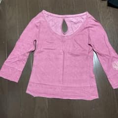 ディーゼル バックオープンピンクTシャツのサムネイル
